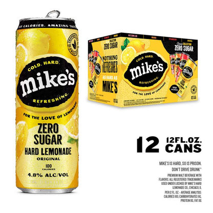 Mike's Hard Zero Sugar 12pk 12oz Variety Pack Can 4.8% ABV