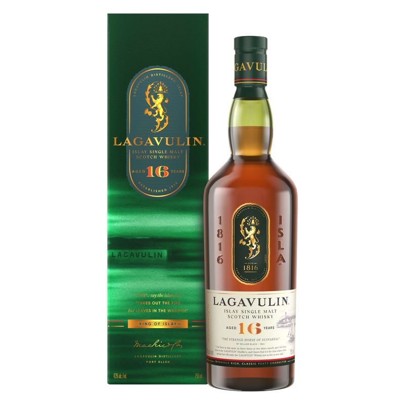 Lagavulin 16 Year Old Islay Single Malt Scotch Whisky, 750 mL (86