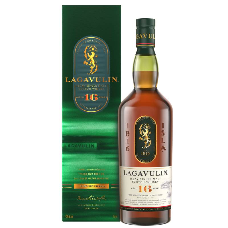 Lagavulin 16 Year Old Islay Single Malt Scotch Whisky, 750 mL (86