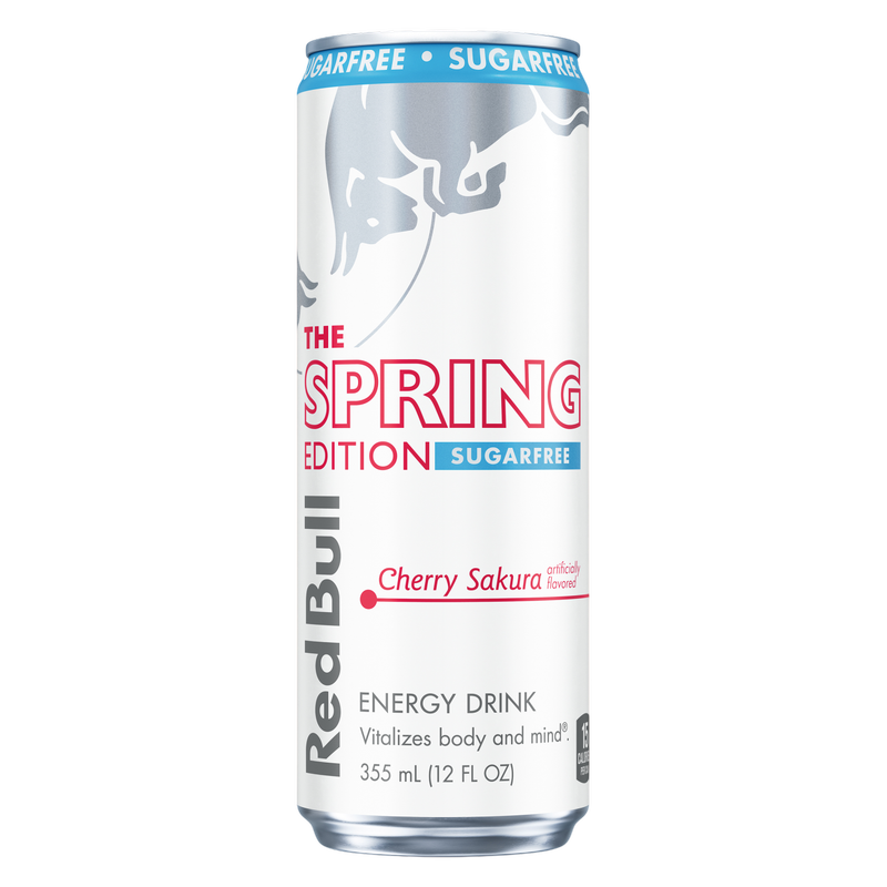Red Bull Sugar Free Spring Edition Cherry Sakura 12oz Can