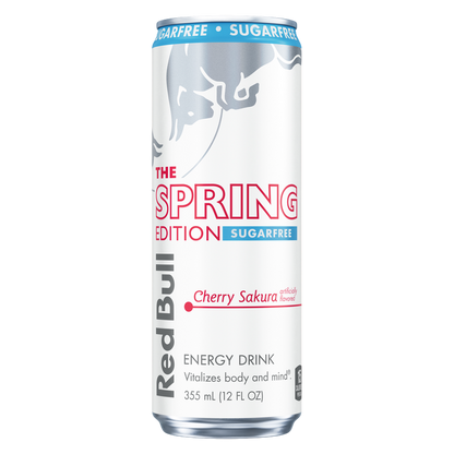 Red Bull Sugar Free Spring Edition Cherry Sakura 12oz Can
