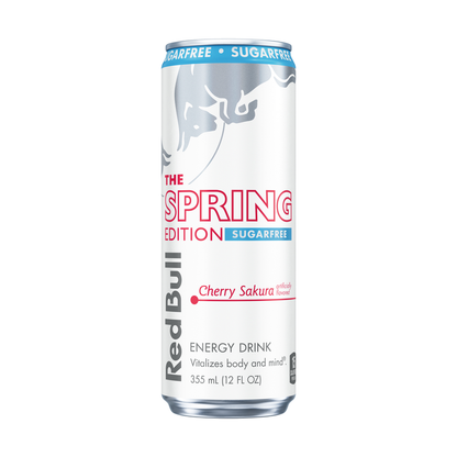 Red Bull Sugar Free Spring Edition Cherry Sakura 12oz Can