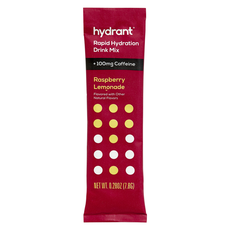 Hydrant Raspberry Lemon + Caffeine Hydration Mix 0.29oz - Hydrant – BevMo!