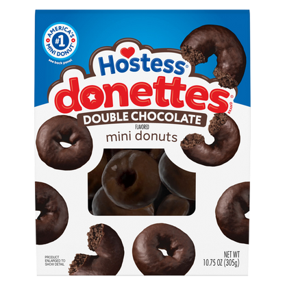 Hostess Donettes Double Chocolate, 10.75 oz