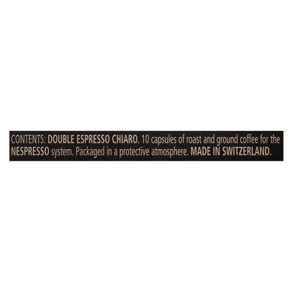 Nespresso Vertuo Double Espresso Chiaro Capsules 10ct 2.7oz