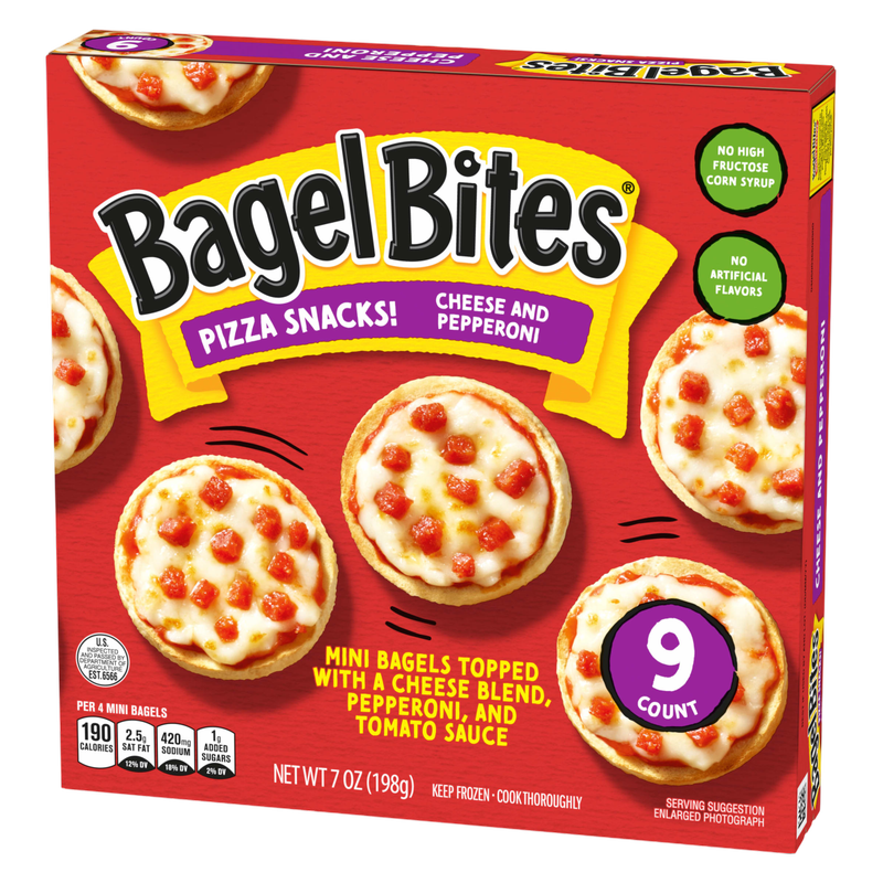Bagel Bites Frozen Pepperoni Pizza Snacks 9ct 7oz