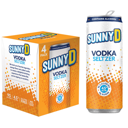 Sunny D Vodka Seltzer 4pk 12oz can 4.5% ABV