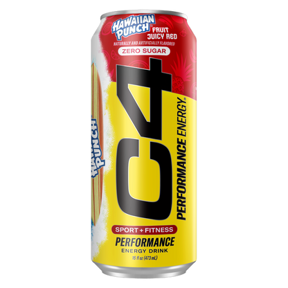 C4 Energy Zero Sugar Hawaiian Punch 16oz Can
