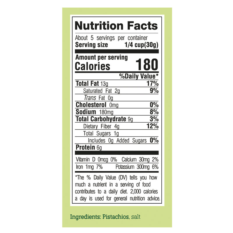 Everyday Nutz Roasted & Salted Pistachios without Shell 5oz