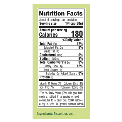 Everyday Nutz Roasted & Salted Pistachios without Shell 5oz