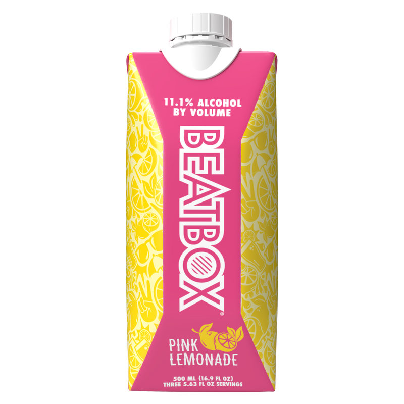 BeatBox Pink Lemonade 500ml 11.1% ABV Wine Party Punch