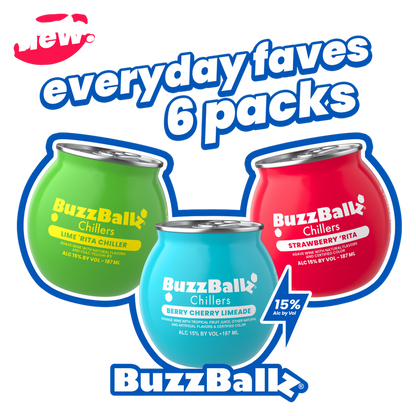 BuzzBallz Variety Pack 6pk 187ml