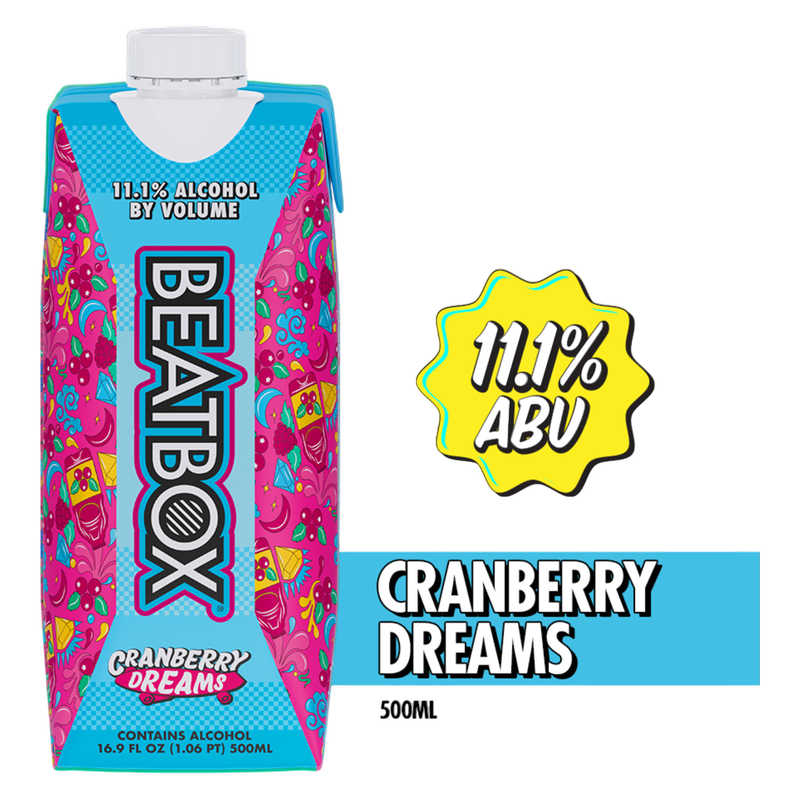 BeatBox Cranberry Dreams 500ml 11.1% ABV Wine Party Punch