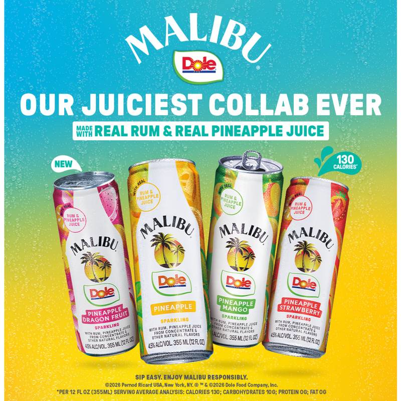 Malibu Dole Variety Pack 8pk 12oz Can