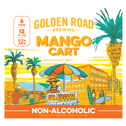 Golden Road Brewing Mango Cart Non-Alcoholic 6pk 12oz Can