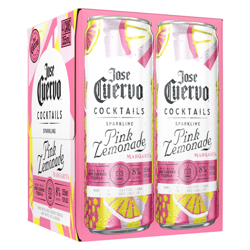 Jose Cuervo Sparkling Margarita Pink Lemonade Ready To Drink Cocktail 4 Jose cuervo sparkling margarita pink lemonade ready to drink cocktail 4