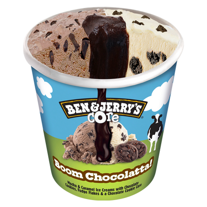Ben & Jerry's Boom Chocolatta Cookie Core Ice Cream Pint