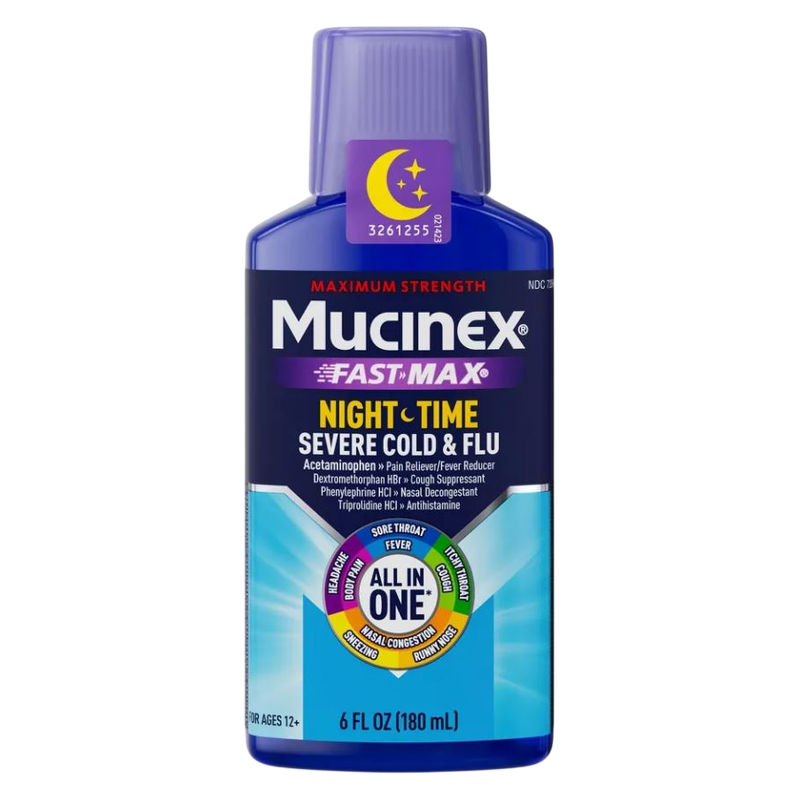 Mucinex Nightshift Adult Liquid - Severe Cold & Flu