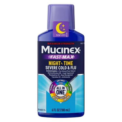 Mucinex Nightshift Adult Liquid - Severe Cold & Flu