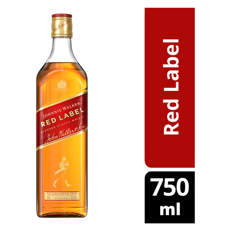 Johnnie Walker Red Label Scotch 750ml (80 Proof)