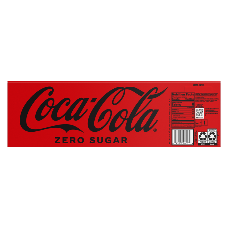 Coca-Cola Zero Sugar 12pk 12oz Can