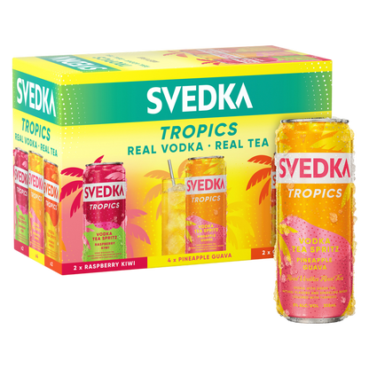 SVEDKA Tropics Vodka Tea Spritz Variety 8 pk 355ml Can 5% ABV