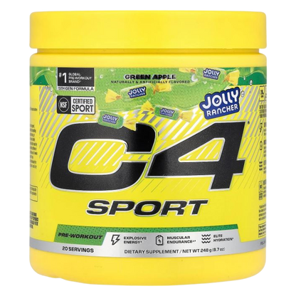 C4 Sport, Pre-Workout, Jolly Rancher Green Apple, 8.7 oz