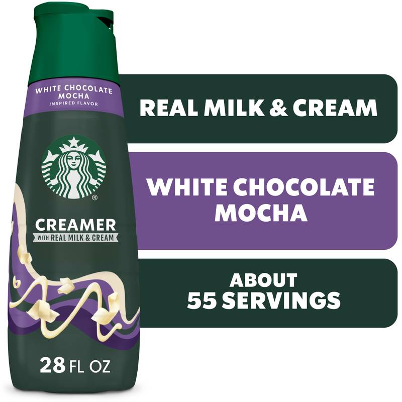 Starbucks White Chocolate Mocha Creamer 28oz Btl - Starbucks – BevMo!