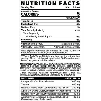 GHOST ENERGY Strawbango 16oz Can