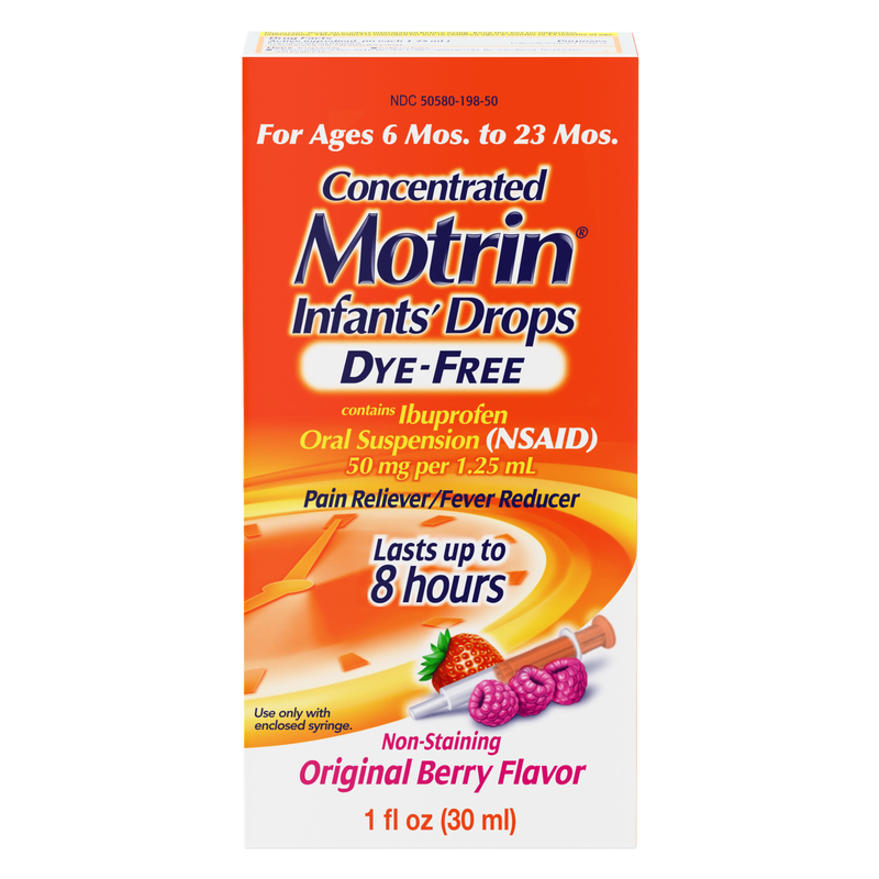 Infant Motrin Concentrated Liquid Medicine Drops, 1oz