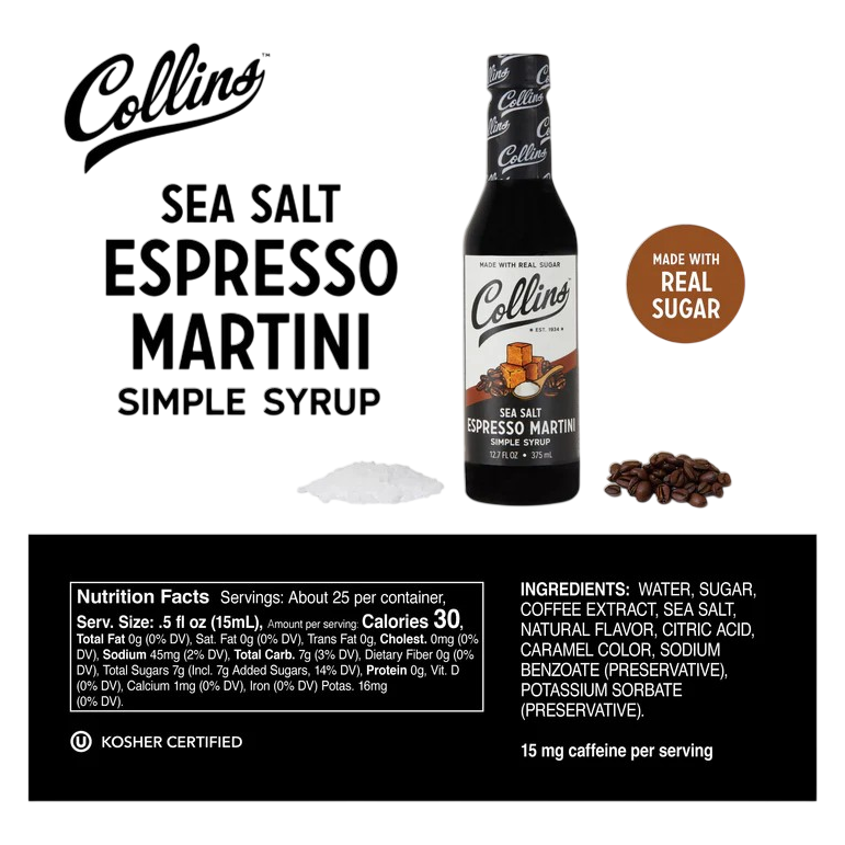 Collins Espresso Martini Syrup