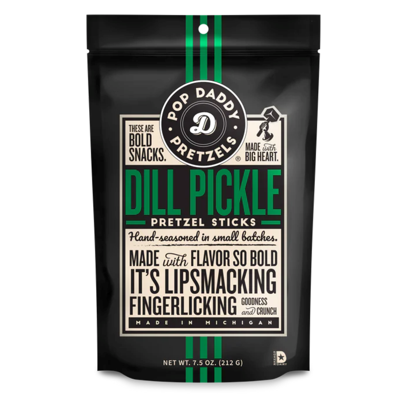 Pop Daddy Dill Pickle Pretzel Sticks 7.5 oz