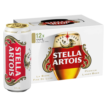 Stella Artois 12pk 12oz Cans 5.0% ABV