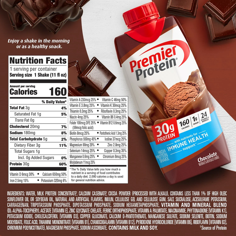 Premier Protein 30g Chocolate Protein Shake 11oz Ctn