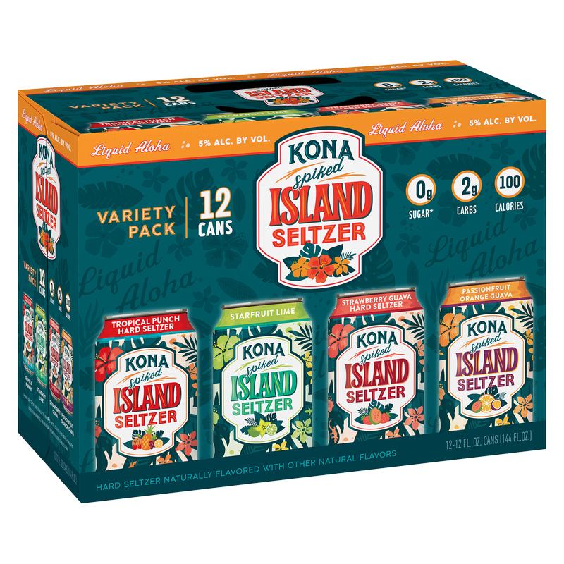Kona Spiked Seltzer Island Variety 12pk 12oz Can