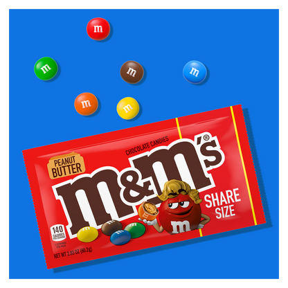 M&M's Peanut Butter Milk Chocolate Candies Share Size 2.83oz