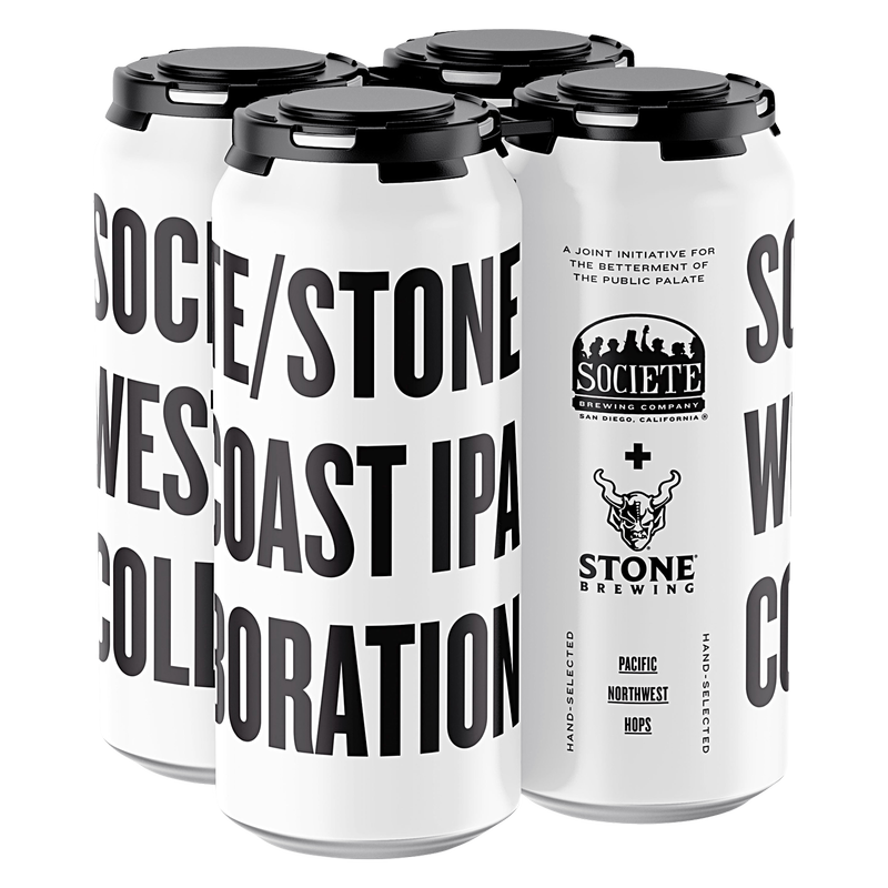 Societe Brewing/Stone Brewing West Coast IPA 4pk 16oz