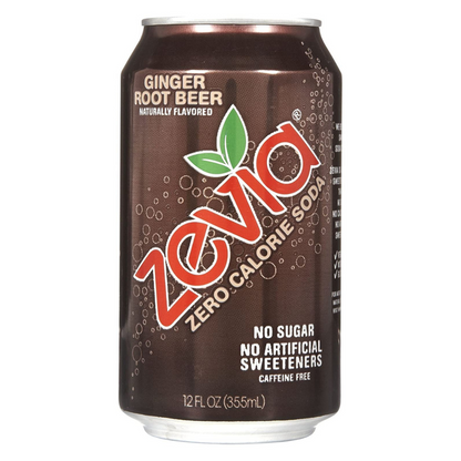 Zevia Diet Ginger Root Beer 6pk 12oz Can