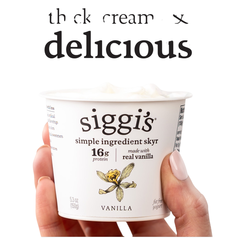 Siggi's Vanilla Skyr Icelandic-Style Strained Non-Fat Yogurt 5.3oz