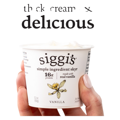 Siggi's Vanilla Skyr Icelandic-Style Strained Non-Fat Yogurt 5.3oz