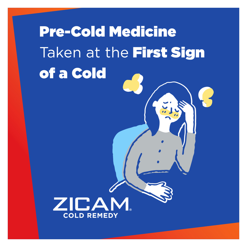 Zicam Zinc Cold Remedy RapidMelts Quick-Dissolve Tablets Citrus Flavor 25ct