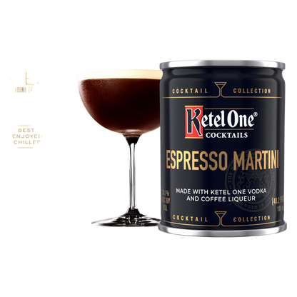 Ketel One Espresso Martini Cocktail (Made with Ketel One Vodka), 100 mL Cans, 4 Pack