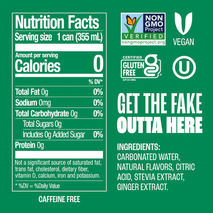 Zevia Ginger Ale 6pk 12oz Can