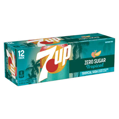 7UP Tropical Zero 12pk 12oz Can