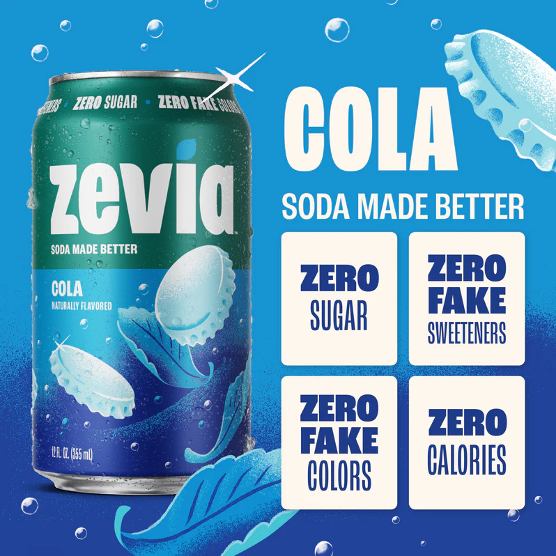 Zevia Cola 6pk 12oz Can