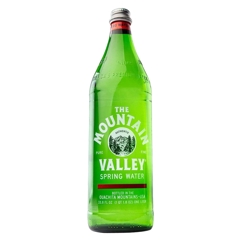 Mountain Valley Spring Water 1L Glass Bottle