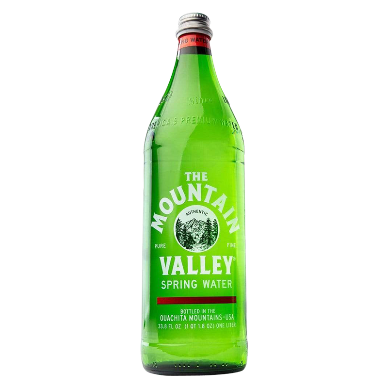 Mountain Valley Spring Water 12pk 1L Glass Bottle- XL
