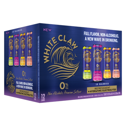 White Claw Zero Proof Variety 12pk 12oz Can