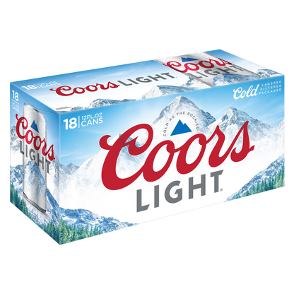 Coors Light 18pk 12oz Can 4.2% ABV