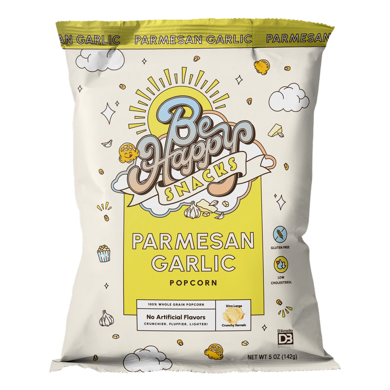 Be Happy Popcorn Parmesan Garlic 5oz